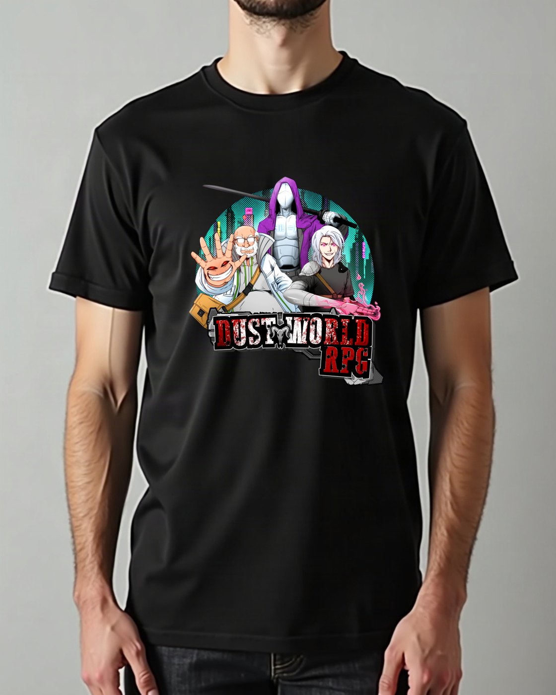 Neon City crew tee