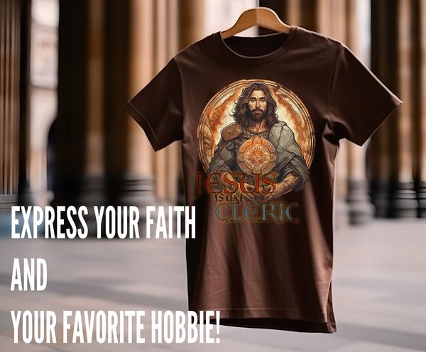 Jesus is My Cleric BROWN (alt 4)